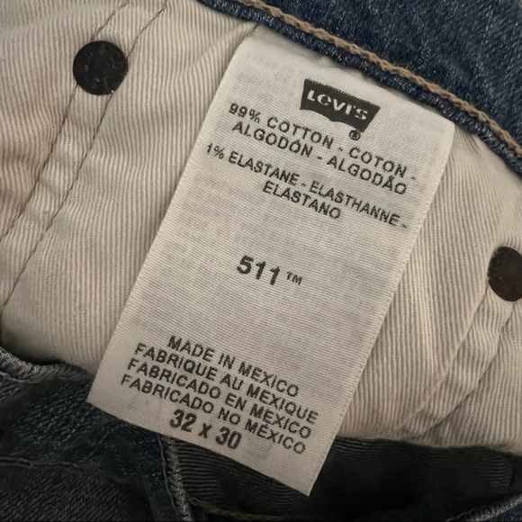 LEVI'S 511 Men's Slim Fit Slightly Distressed Jeans - Picture 7 of 11